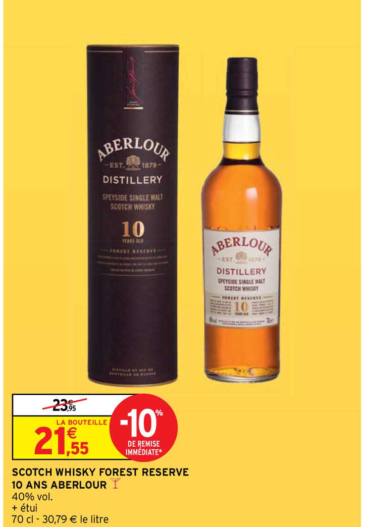 scotch whisky forest reserve 10 ans aberlour