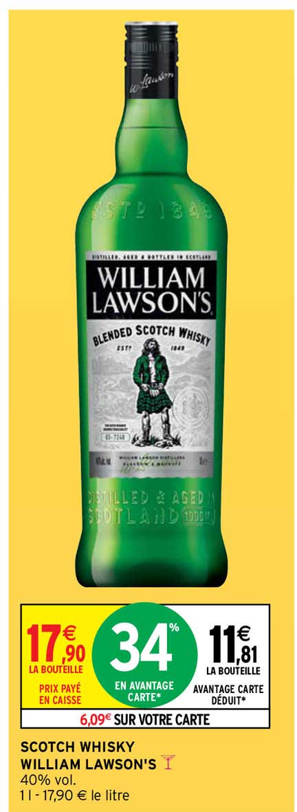scotch whisky william lawson's