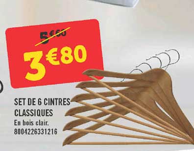 Set De 3 Cintres Classiques