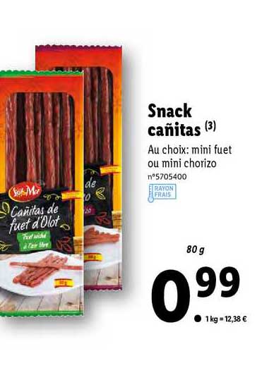 snack cañitas sol & mar