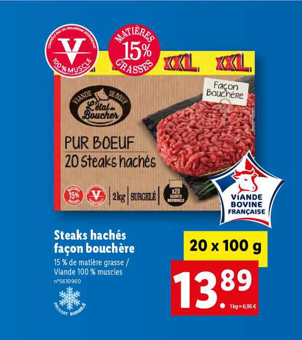 steaks hachés façon bouchère