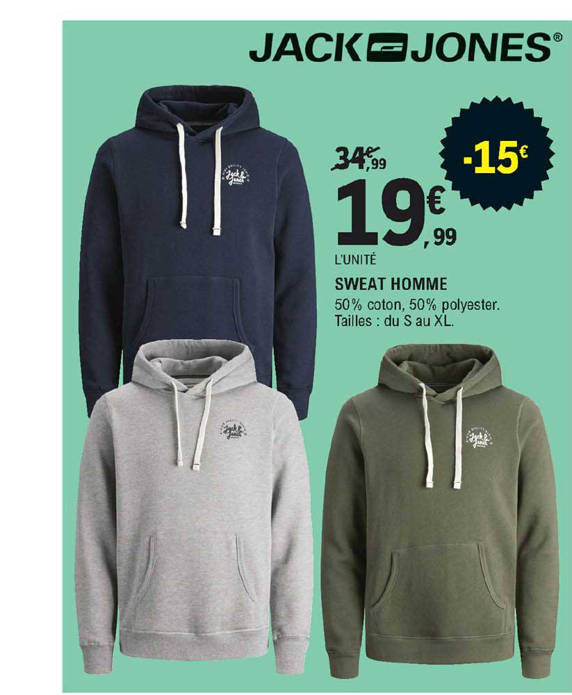 sweat homme jack & jones