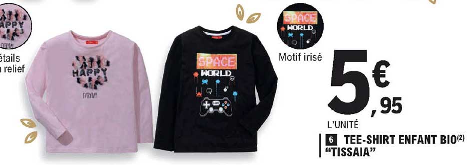 tee-shirt enfant bio "tissaia"