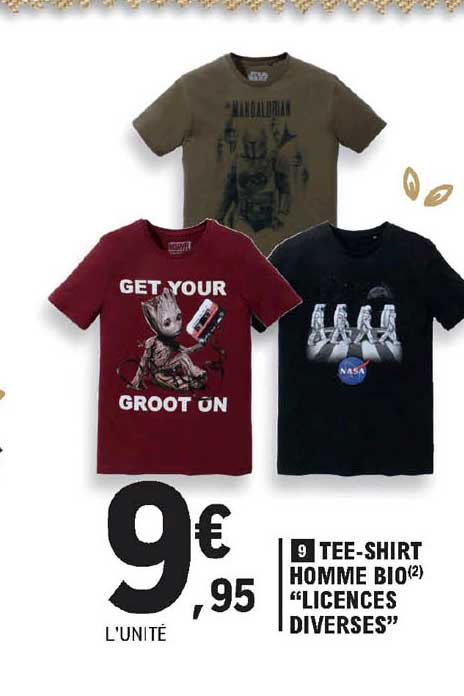 tee-shirt homme bio "licences diverses"