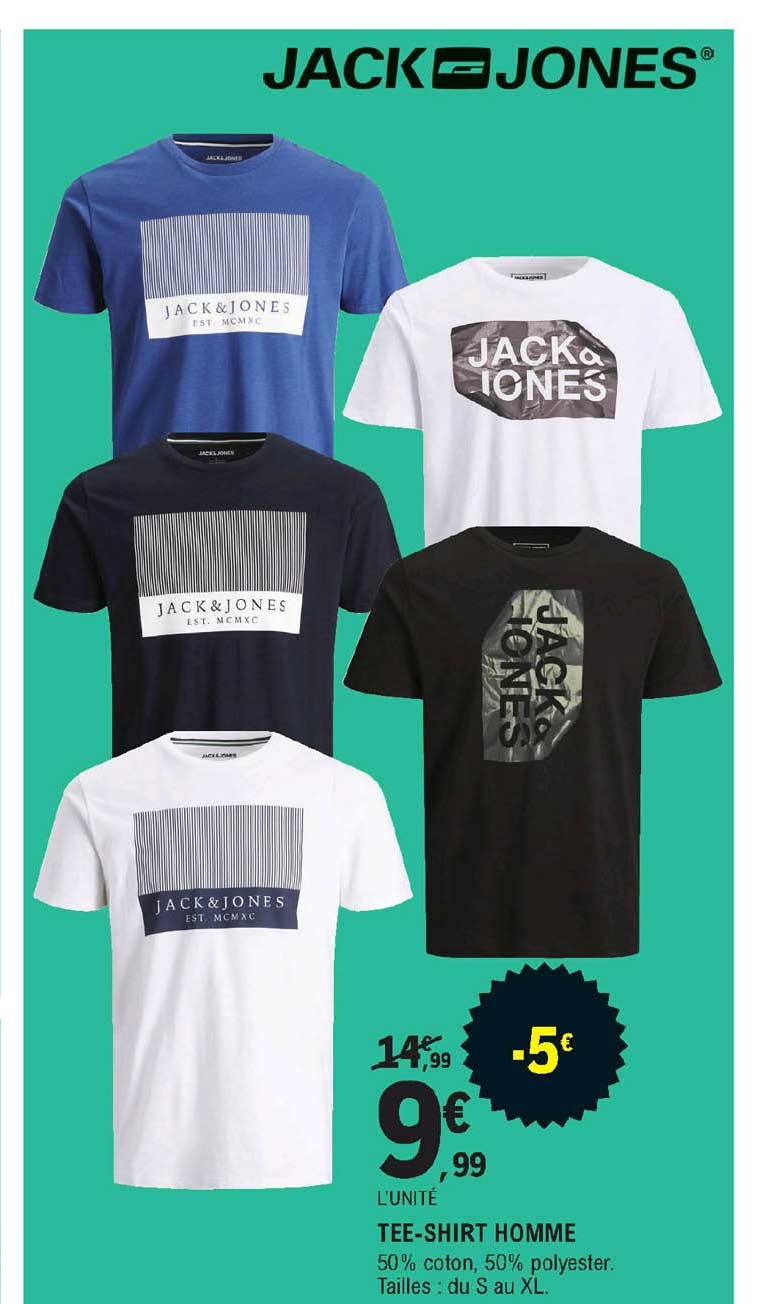 tee-shirt homme jack & jones