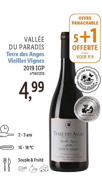 vallée du paradis terre des anges vieilles vignes 2019 igp
