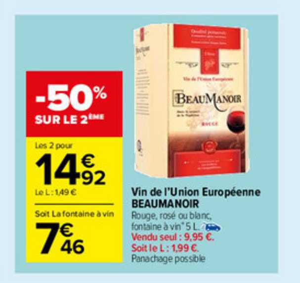 vin de l'union européenne beaumanoir