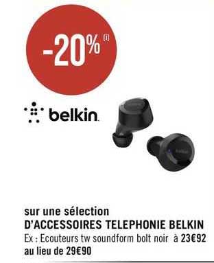 accessoires téléphonie belkin