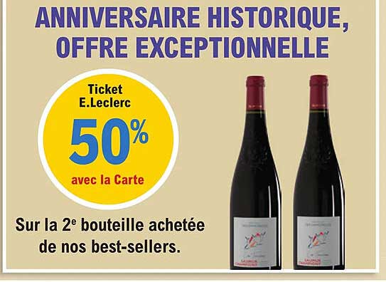 anniversaire historique, offre exceptionnelle