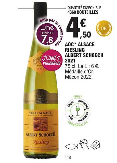 aoc alsace riesling albert schoech 2021