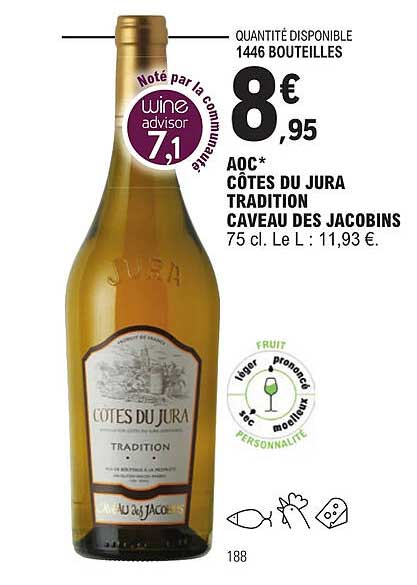 aoc côtes du jura tradition caveau des jacobins