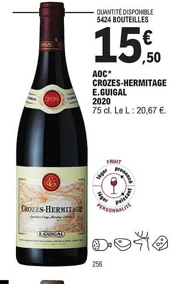 aoc crozes-hermitage e.guigal 2020