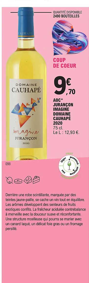 aoc juraçon imagine domaine cauhapé 2020