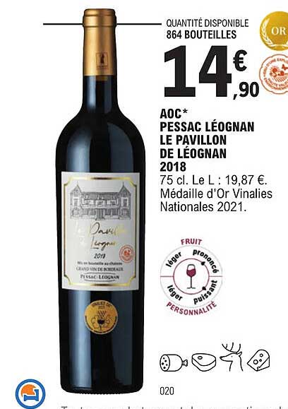 aoc pessac léognan le pavillon de léognan 2018