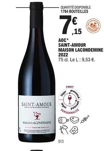 aoc saint-amour maison lacondemine 2022