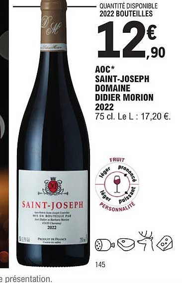 aoc saint-joseph domaine didier morion 2022