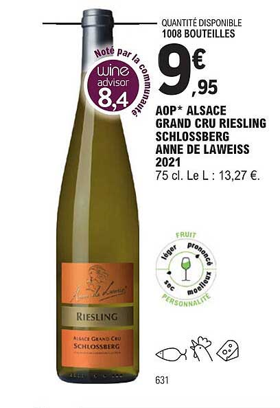 Aop Alsace Grand Cru Riesling Schlossberg Anne De Laweiss 2021