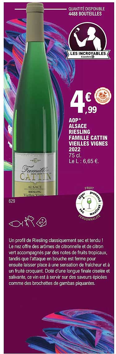 aop alsace riesling famille cattin vieilles vignes 2022