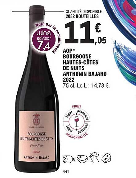 aop bourgogne hautes-côtes de nuits anthonin bajard 2022