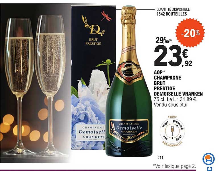 Aop Champagne Brut Prestige Demoiselle Vranken