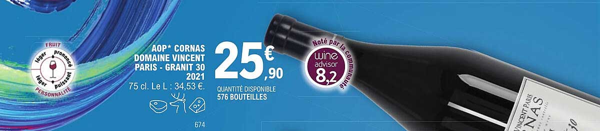 aop cornas domaine vincent paris - granit 30 2021