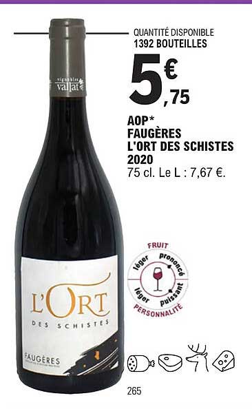 aop faugères l'ort des schistes 2020