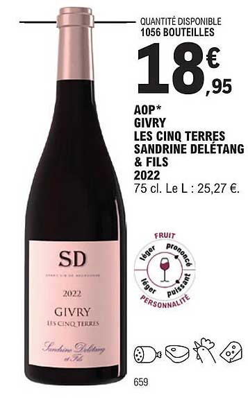 aop givry les cinq terres sandrine delétang & fils 2022