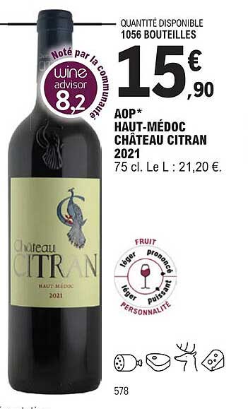 aop haut-médoc château citran 2021
