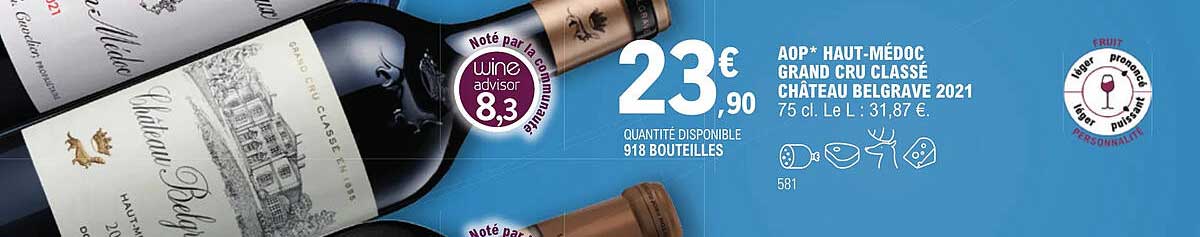 aop haut-médoc grand cru classé château belgrave 2021