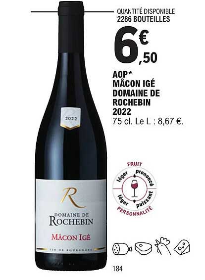 aop mâcon igé domaine de rochebin 2022