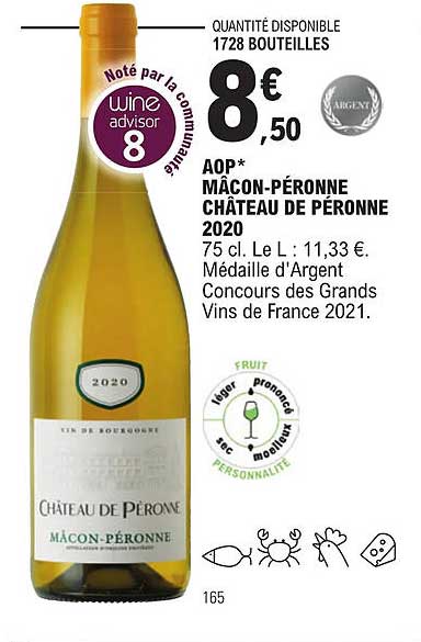 aop mâcon-péronne château de péronne 2020