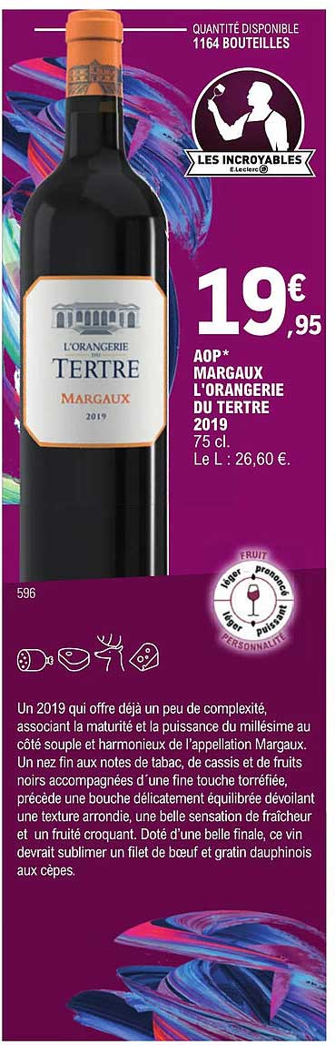 aop margaux l'orangerie du tertre 2019