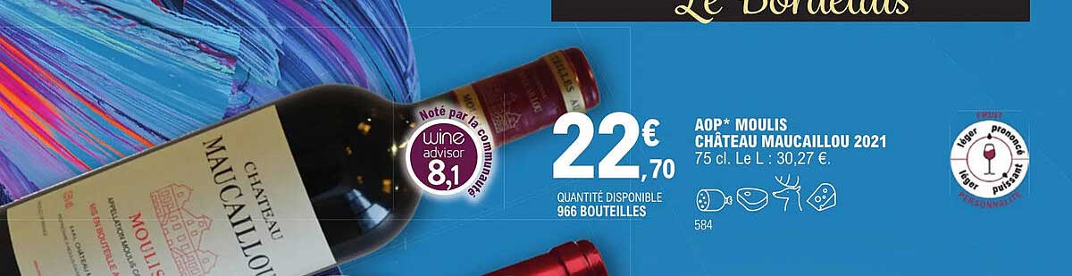 aop moulis château maucaillou 2021