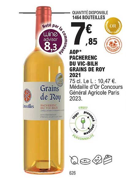 aop pacherenc du vic-bilh grains de roy 2021