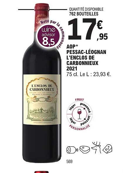 aop pessac-léognan l'enclos de carbonnieux 2021
