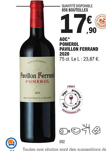 aop pomerol pavillon ferrand 2020