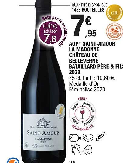 aop saint-amour la madonne château de belleverne bataillard père & fils 2022