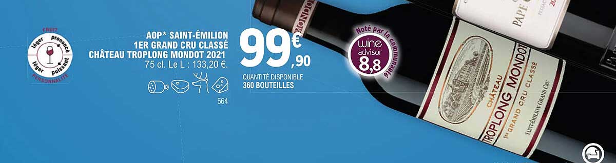 Aop Saint-émilion 1er Grand Cru Classé Château Troplong Mondot 2021