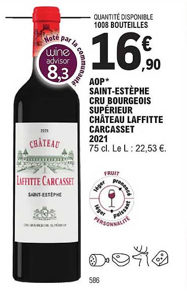 aop saint-estèphe cru bourgeois supérieur château laffitte carcasset 2021