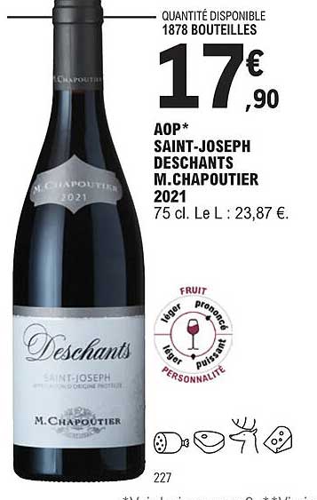 aop saint-joseph deschants m.chapoutier 2021