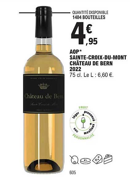 aop sainte-croix-du-mont château de bern 2022