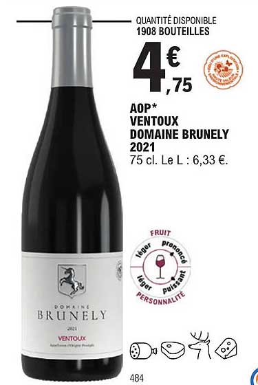 aop ventoux domaine brunely 2021