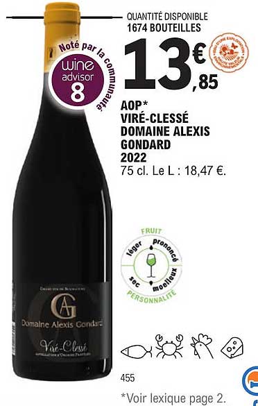 aop viré-clessé domaine alexis gondard 2022