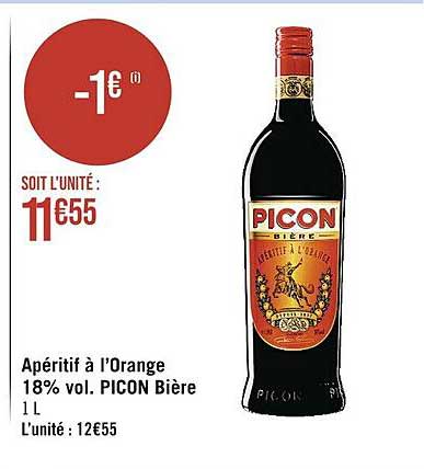 apéritif à l'orange 18% vol. picon bière
