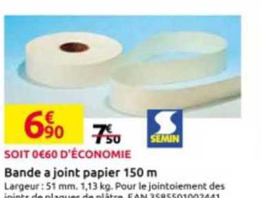 Bande à Joint Papier 150m