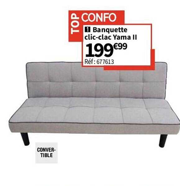 banquette clic-clac yama II