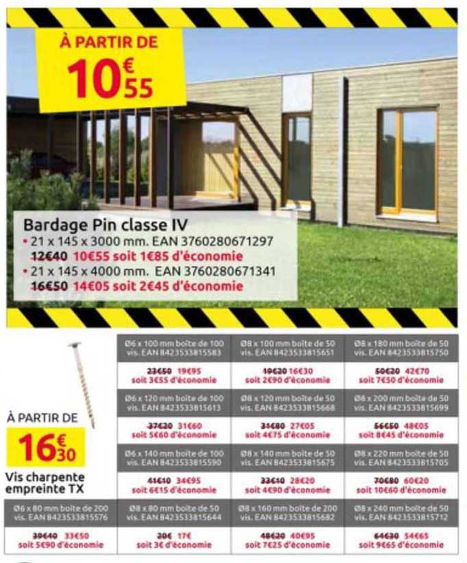 Bardage Pin Classe IV