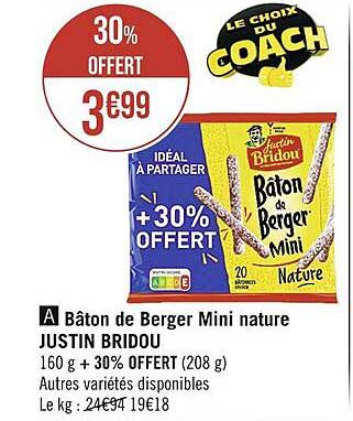 bâton de berger mini nature justin bridou