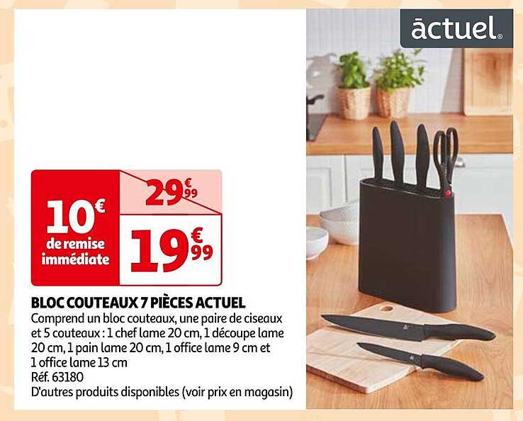 Bloc Couteaux 7 Pièces Actuel