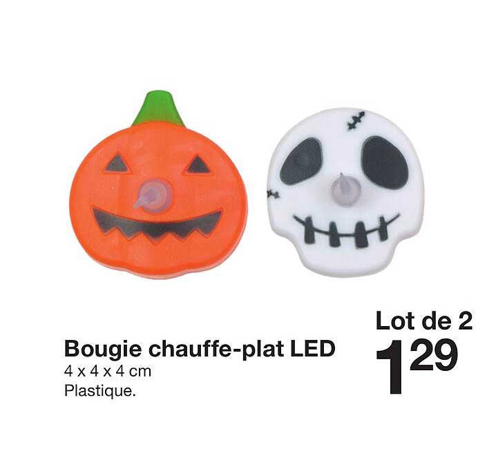 bougie chauffe-plat led